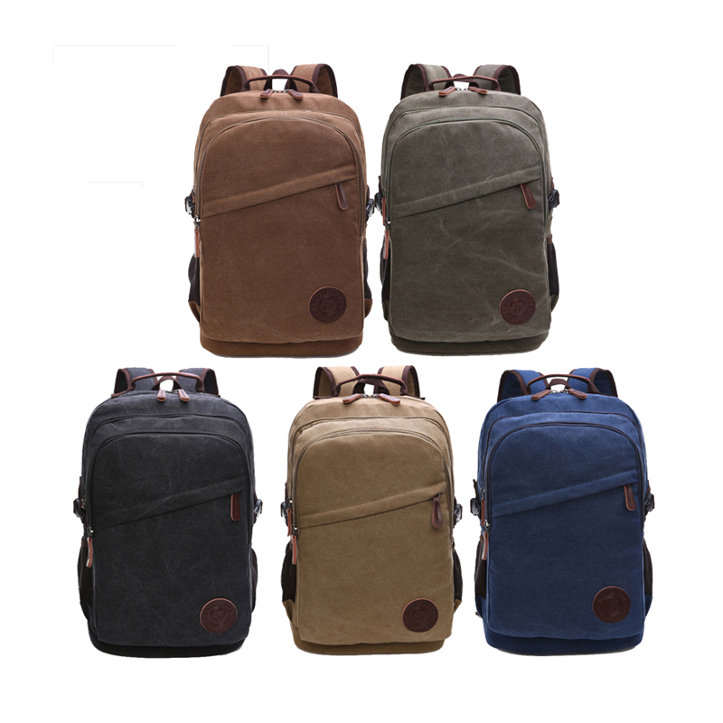 good quality grey Canvas Backpack for youth