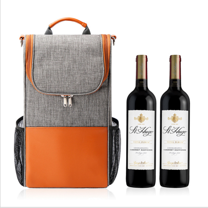 Wine carrier thermal cooler insulation ice storage bag