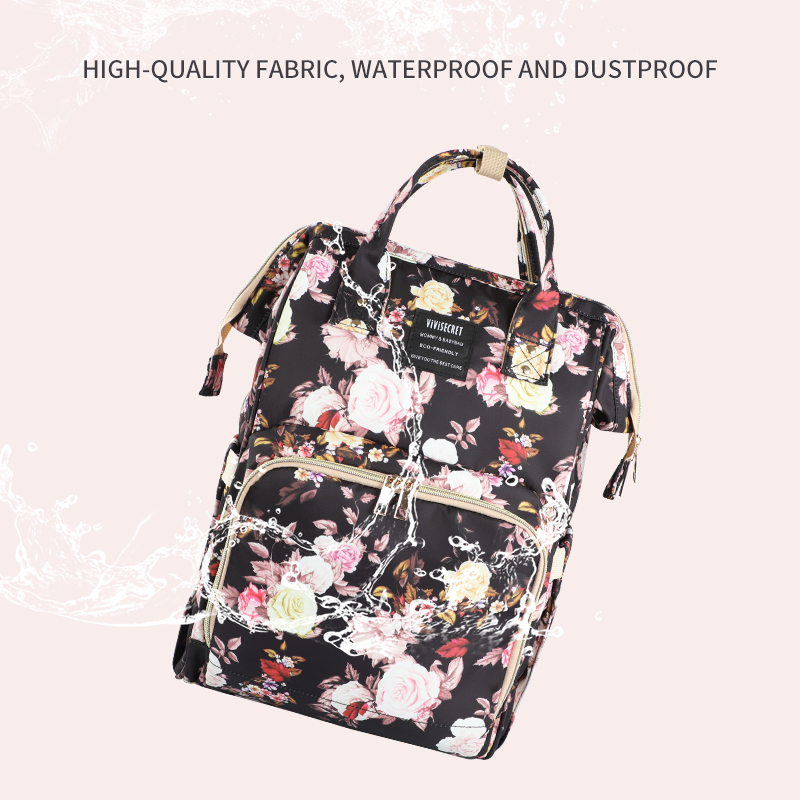 heat transfer printing polyester diaper bag for baby