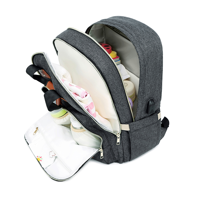 unisex large usb baby diaper bag for dad