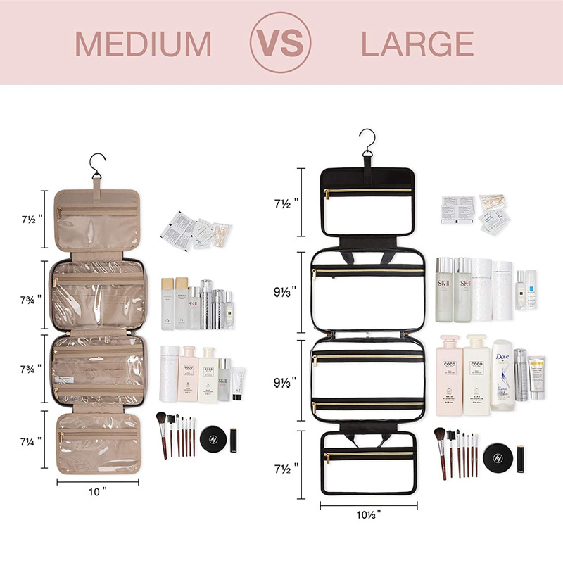 PVC transparent makeup toiletry cosmetic organizer storage bag