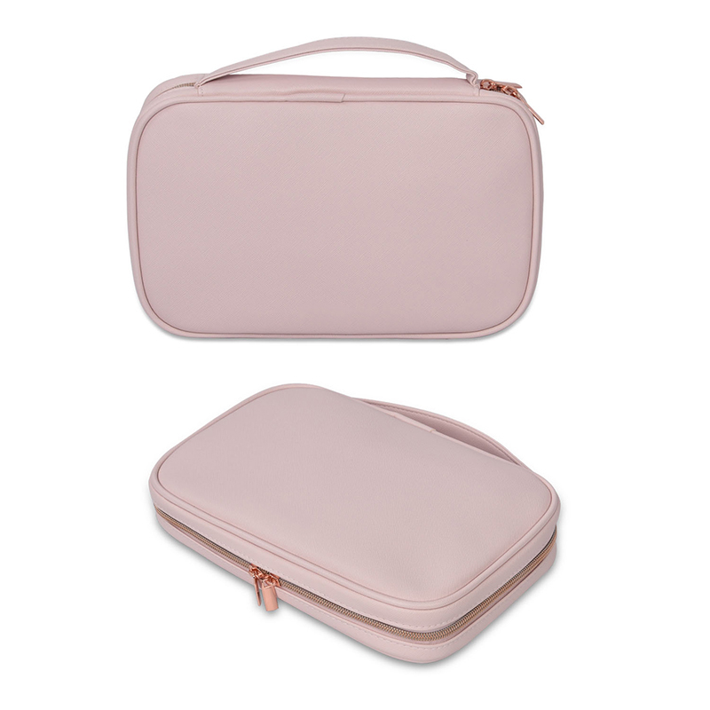 Foldable PU travel hanging portable jewelry storage bag