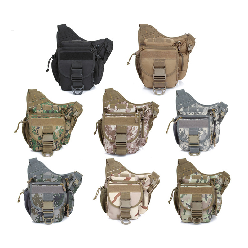 Shoulder motorcycle saddle military tactical camera camouflage bag 