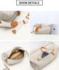 Canvas cotton sling men crossbody messenger shoulder bag 