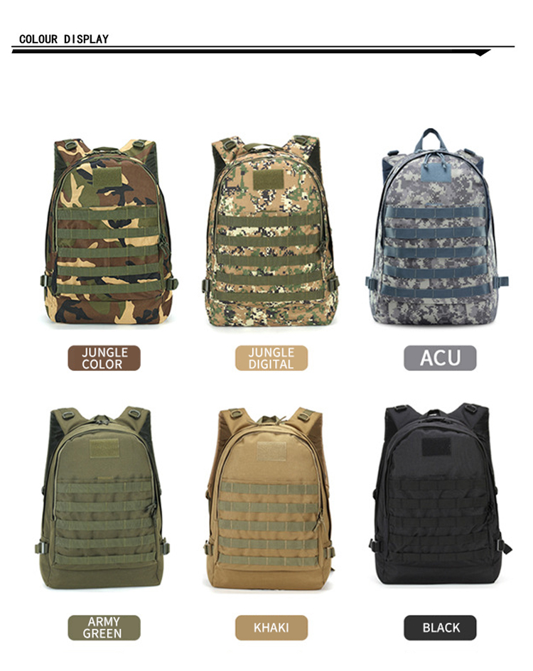 Jedi survival level-3 camouflage waterproof tactical 3D bag backpack