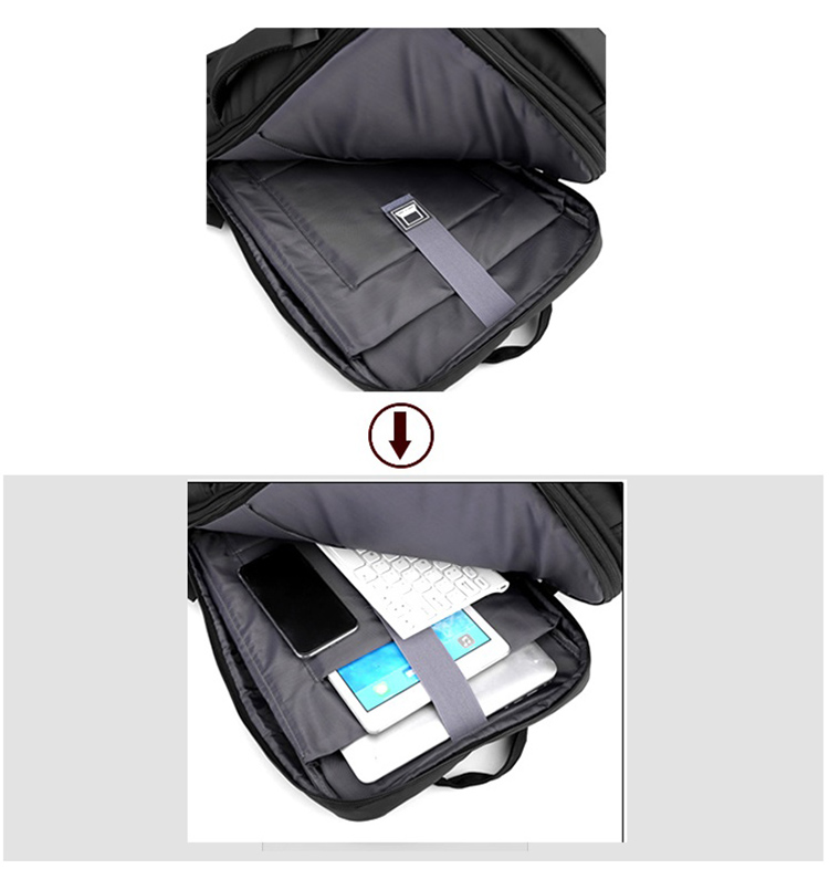 Classic large expandable oxford laptop backpack custom bag