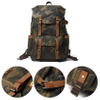 waterproof camouflage waxed canvas school backpack bag 