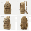Laptop big size durable canvas fabric backpack bag