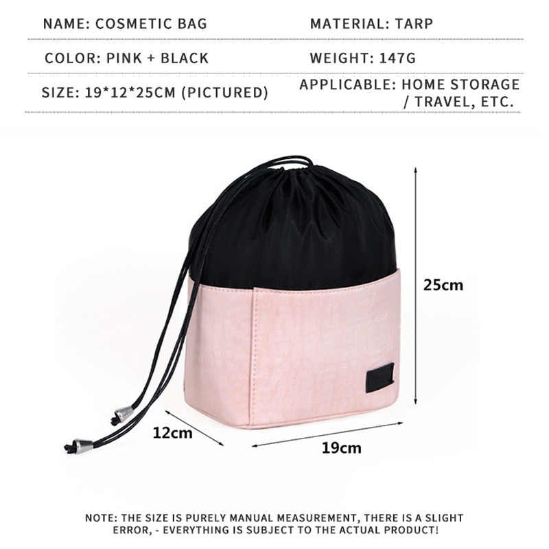 Customization Female Beauty Toiletry Organizer Drawstring Cosmetic Bags