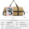 Multifunction retro travel bag canvas business duffel backpack