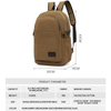 New custom logo canvas school laptop backpack bag 