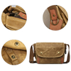 waterproof messenger crossbody satchel sling waxed canvas bag