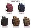 small Coffee Canvas Backpack for laptop