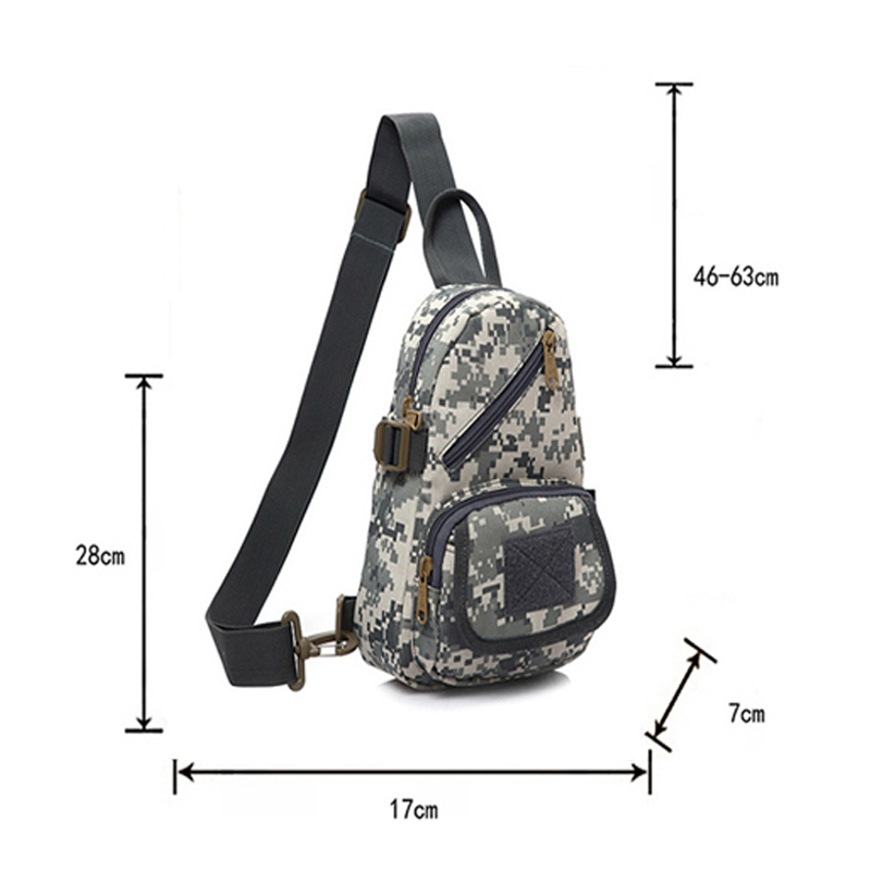 crossbody climbing tactical military chest pack camoufalge bag 