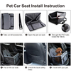 Custom breathable car seat dog carrier pet bag