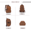 durable black Canvas Backpack for laptop