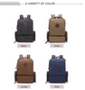 mini Khaki Canvas Backpack for laptop