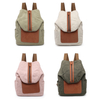 Cotton bagpack fancy girl leather backpack canvas bag 