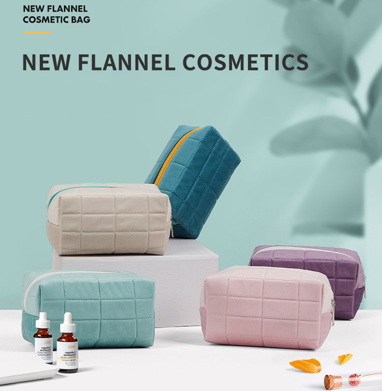 Velvet Makeup Pouch bag Luxury Travel Cosmetic Bag