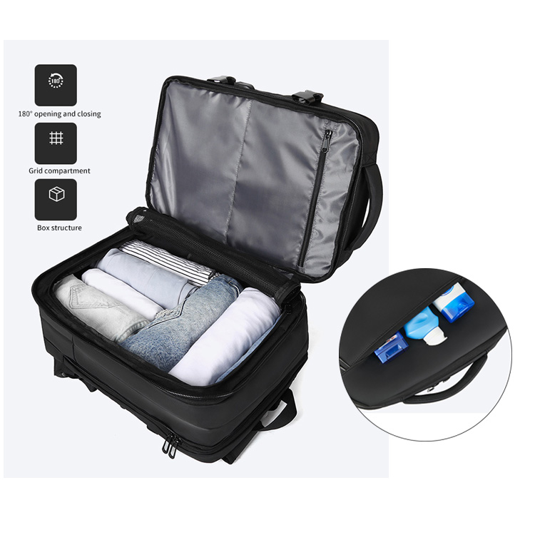 Nylon Anti-Theft Smart USB Laptop Backpack Custom Bag 