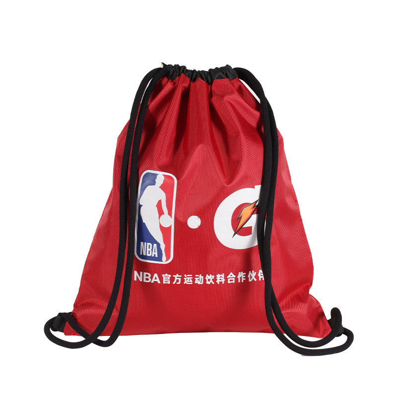 Polyester Waterproof Drawstring Basketball Sackpack String Custom Bag