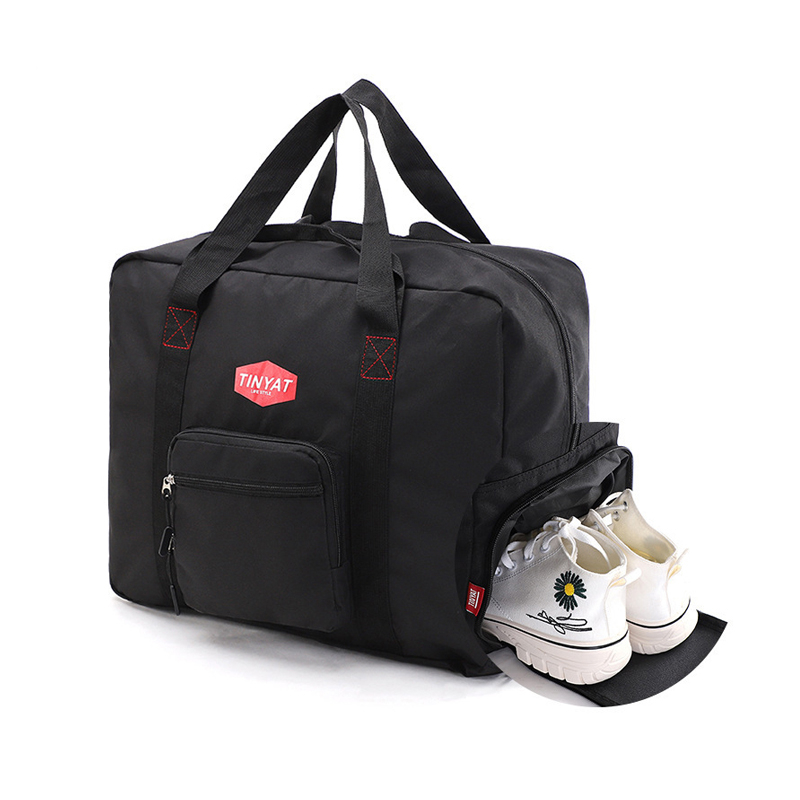 Business trip waterproof folding storage duffel custom bag