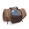 Large durable weekend travel canvas bag in winter