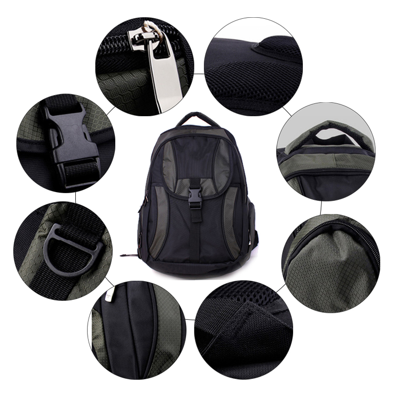 Factory durable rucksack polyester laptop backpack custom bag 