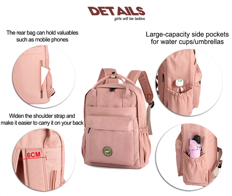 unisex backpack outdoor polyester waterproof bookbags custom bag 