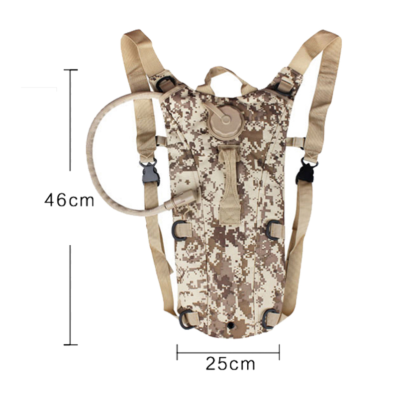 Military hydration Water Backpack travel durable Camouflage bag