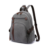 good quality grey Canvas Backpack with pockets