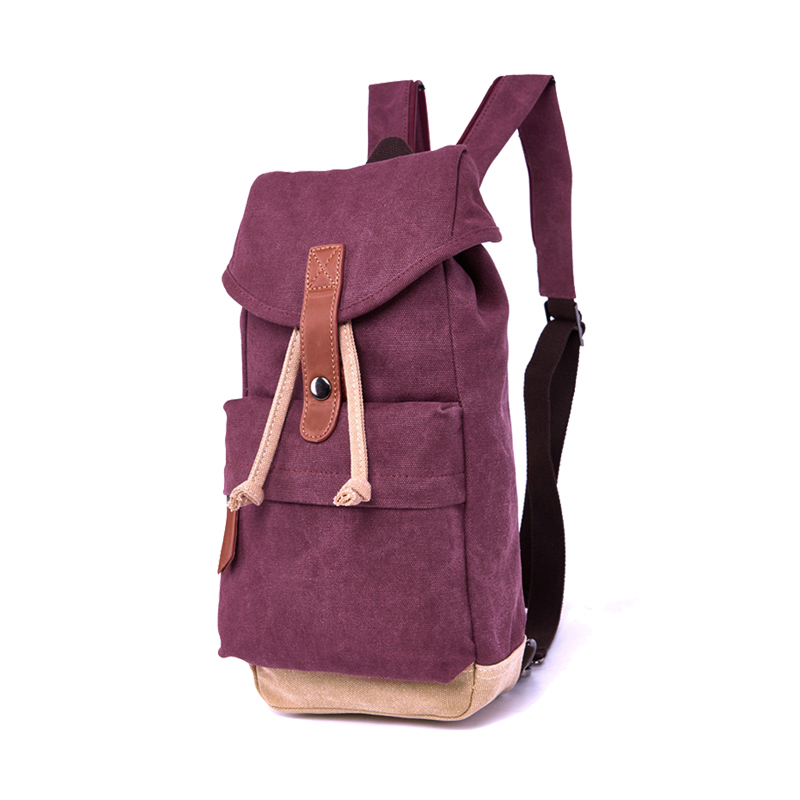 small green Canvas Backpack for laptop