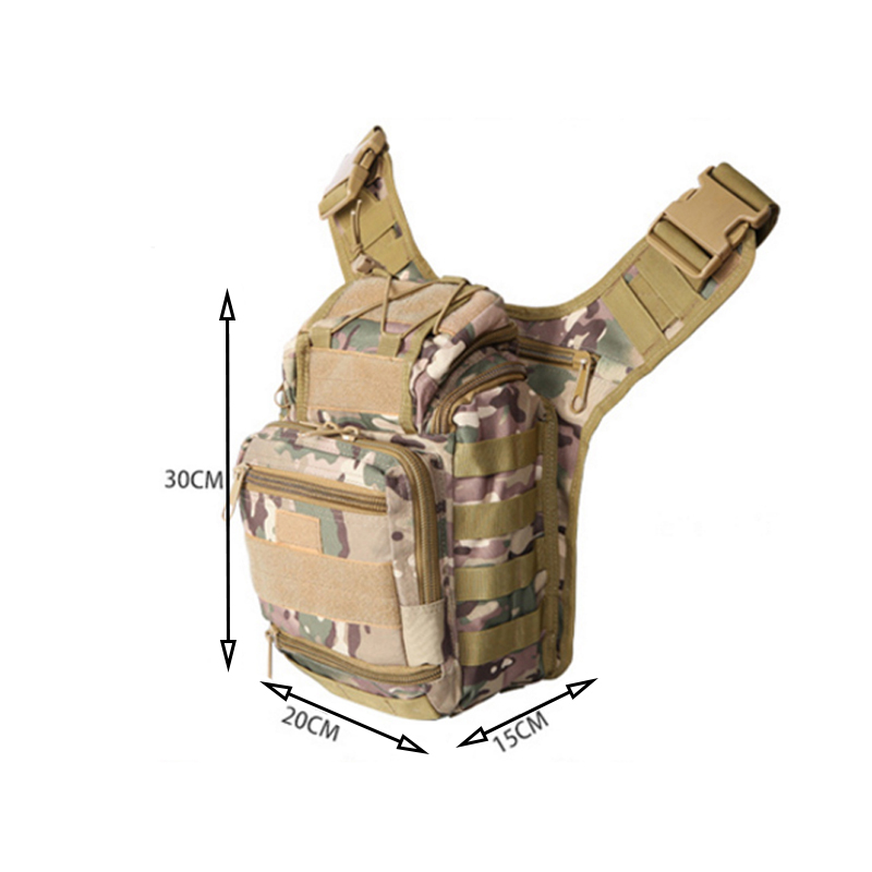 Tactical military shoulder waist camera saddle camouflage bag