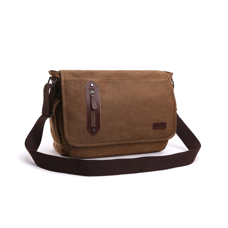 canvas satchel messenger shoulder crossbody school sling bag