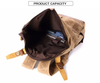 student canvas recycled teenager school waxed leather backpacks