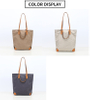 Canvas Leather Tote Handbags Casual Shoulder Work Bag