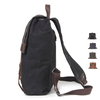 waterproof vintage waxed canvas book bag school backpack 