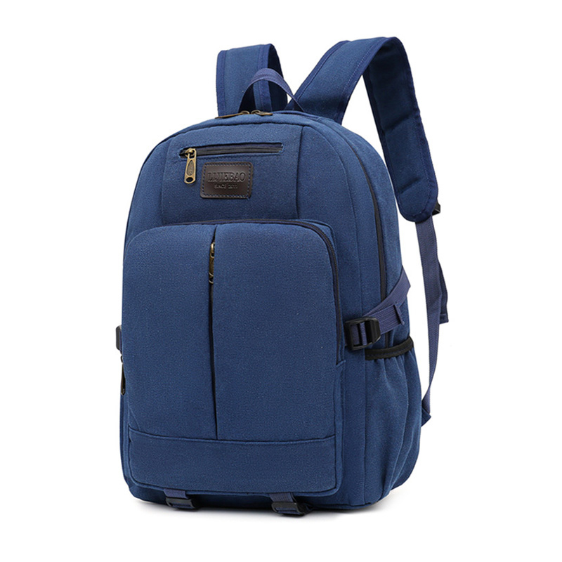 canvas rucksack classic portable outdoor daily backpack bag 