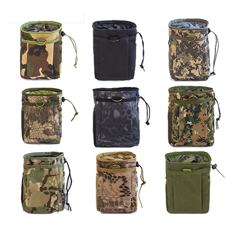 waist dump molle military tactical pouch camouflage bag