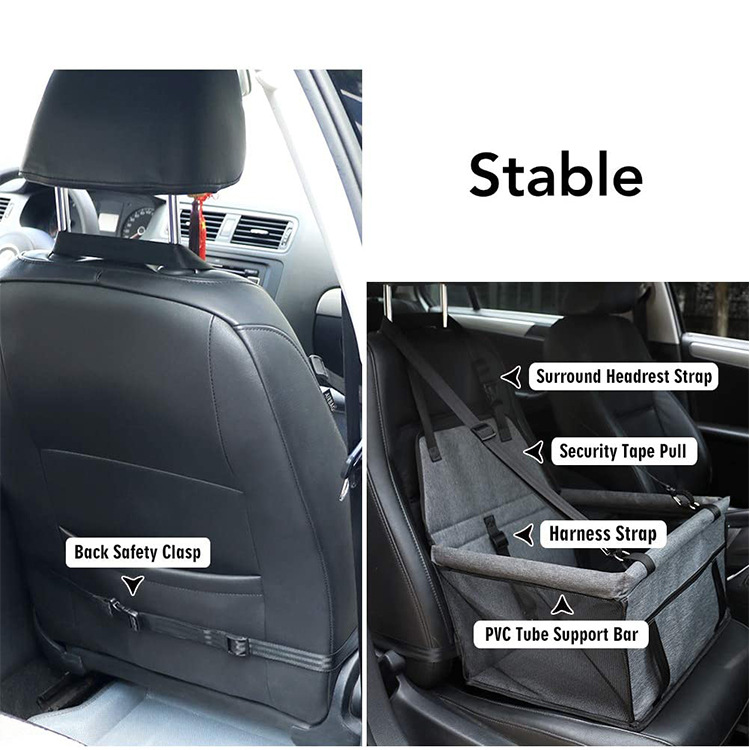 Custom breathable car seat dog carrier pet bag