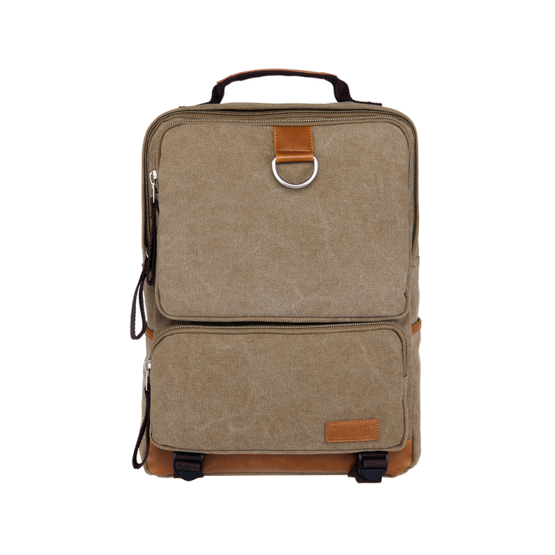 mens Khaki Canvas Backpack for school