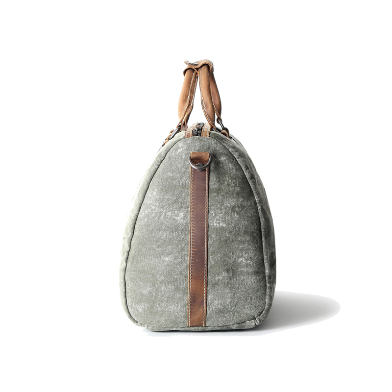 Custom canvas leather durable travel bag large handbag