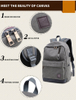 canvas business school laptop backpack usb charging bag 