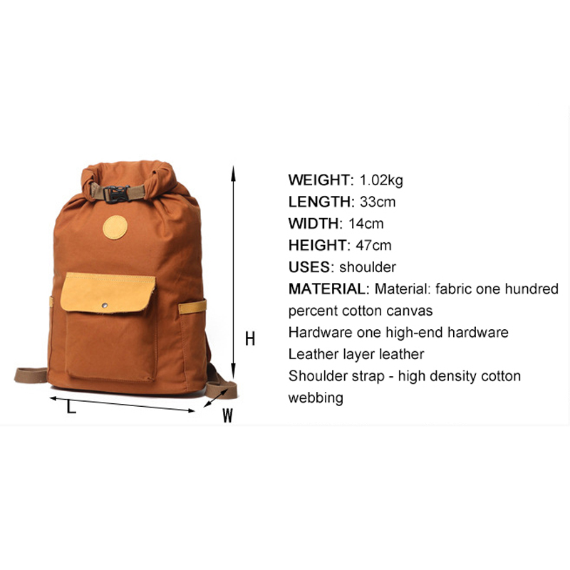 unisex packsack women cotton bookbag canvas bag backbags