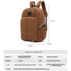 canvas rucksack classic portable outdoor daily backpack bag 