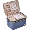 Large compartment classification storage portable cosmetic toiletry bag