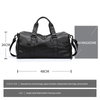 Overnight duffel bag man pu leather travel bag