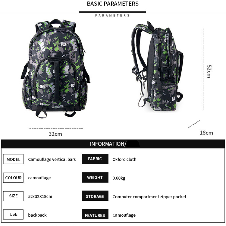 Leisure travel student schoolbag manufacturers custom backpack bag 
