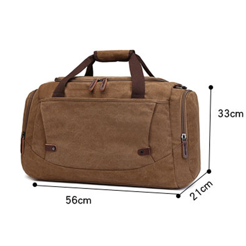 Travel Weekender Overnight Duffle Canvas Bag for Men