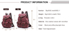 Drawsrting laptop large backpack canvas bag in winter